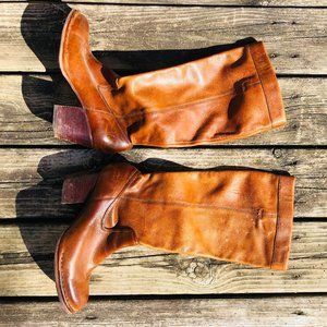 Frye Rory Scrunch Boot 8.5 Brown Vintage Leather